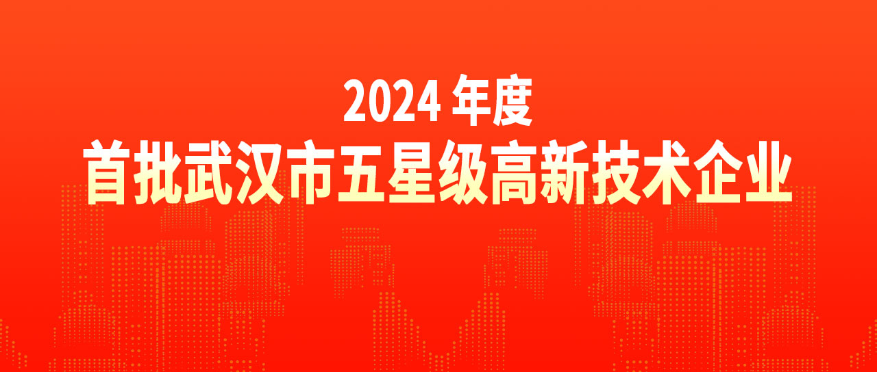 鑫英泰榮獲“2024年度首批武漢市五星級高新技術(shù)企業(yè)”榮譽稱號